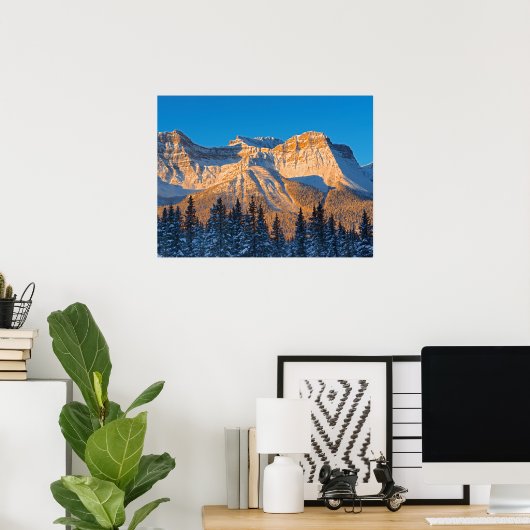 Waputik Range in het Canadese Rocky Mountains Poster (Thuiskantoor)