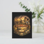 War and Peace Briefkaart (Staand voorkant)