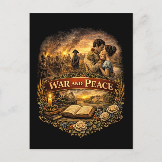 War and Peace Briefkaart (Voorkant)