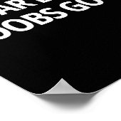 War Bad S Good Funny Sarcasm Adult (on Back) Poster (Hoek)