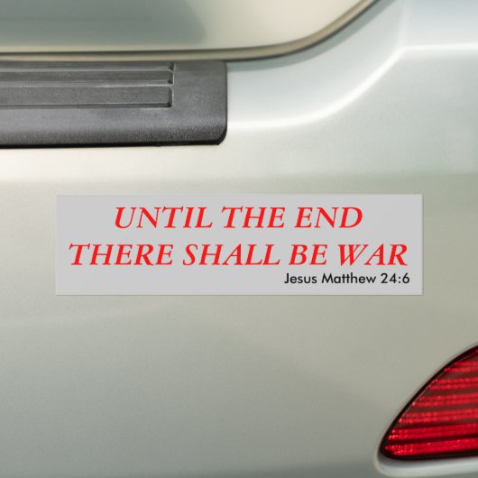 WAR BUMPERSTICKER (Op auto)