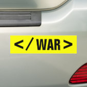 < / WAR > BUMPERSTICKER (Op auto)