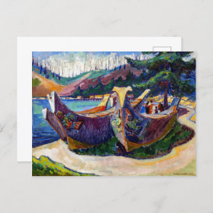 War Canoes   Emily Carr   Briefkaart