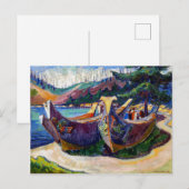 War Canoes | Emily Carr | Briefkaart (Voorkant / Achterkant)