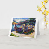 War Canoes | Emily Carr | Kaart (Gele Bloem)