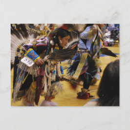 War Dance Native American PowWow Briefkaart