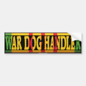 War Dog Handler Vietnam Service Ribbon Sticker (Voorkant)