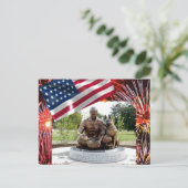 War Dog Memorial Briefkaart (Staand voorkant)