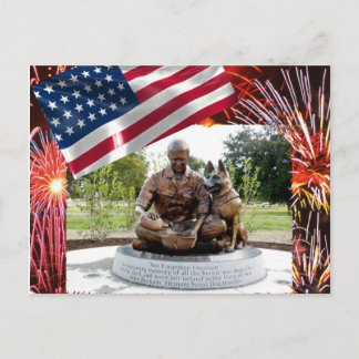 War Dog Memorial Briefkaart