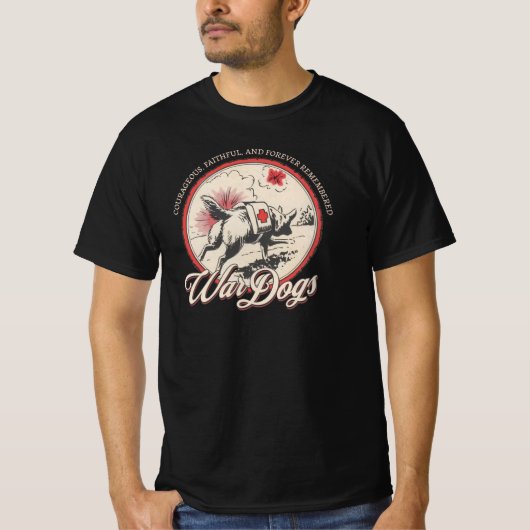 War Dogs - WW2 First Aid Animals Tribute T-shirt (Voorkant)