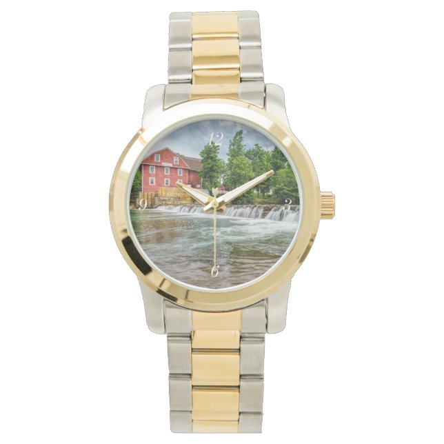 War Eagle Mill and Waterfall Horloge (Voorkant)