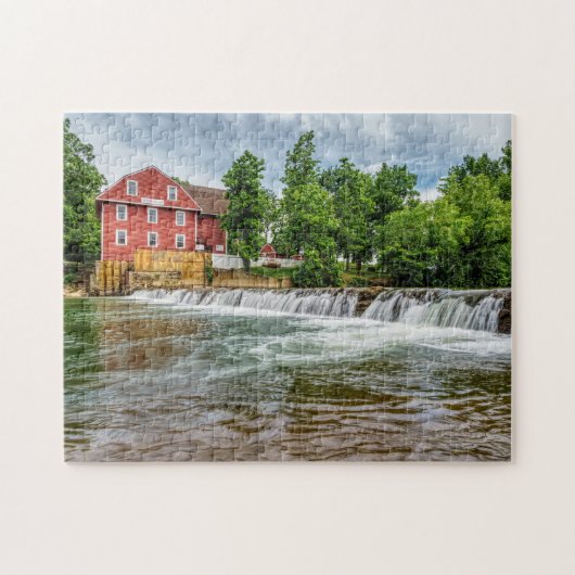 War Eagle Mill and Waterfall Jigzaag Puzzle Legpuzzel (Horizontaal)