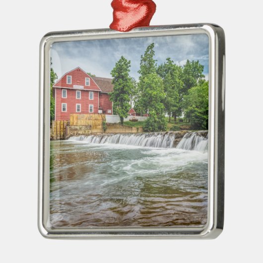 War Eagle Mill and Waterfall Metalen Ornament (Links)