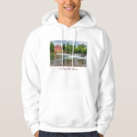 War Eagle Mill en Waterfall Hoodie (Voorkant)