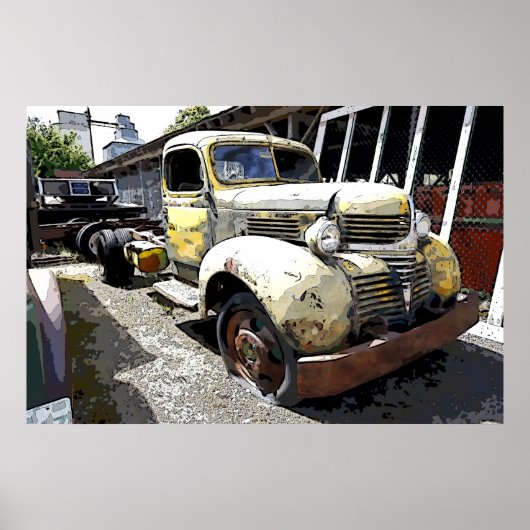 WAR ERA DODGE FLATBED TRUCK 1946 POSTER (Voorkant)