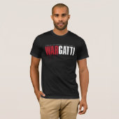 WAR GATTI op ZWARTE T-Shirt door TOE2TOE (Voorkant volledig)