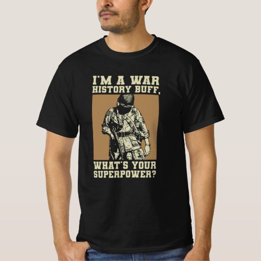 War History Buff - WW2 Enthusiast T-shirt (Voorkant)