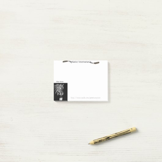 "War Horse" Post-it® Notes (Op bureau)