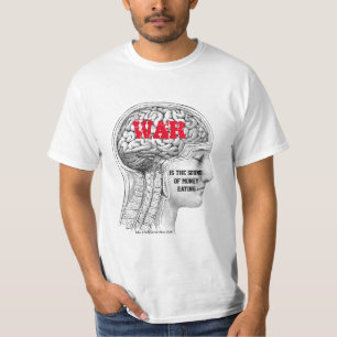 WAR is het geluid van geld dat~micro-gedicht eet T-shirt