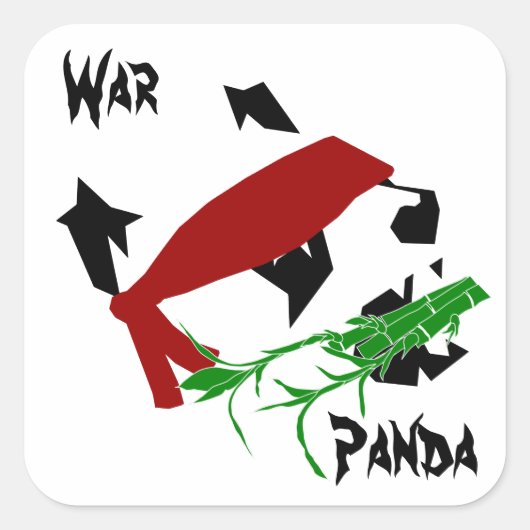 War Panda Sticker (Voorkant)