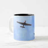 War plane tweekleurige koffiemok (Voorkant links)