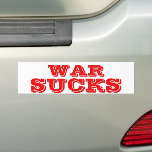 WAR SUCKS BUMPERSTICKER (Op auto)