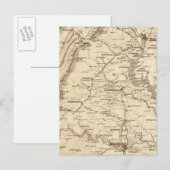 War Telegram Marking Map Briefkaart (Voorkant / Achterkant)