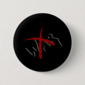 WAR X-graffiti Ronde Button 5,7 Cm (Voorkant)