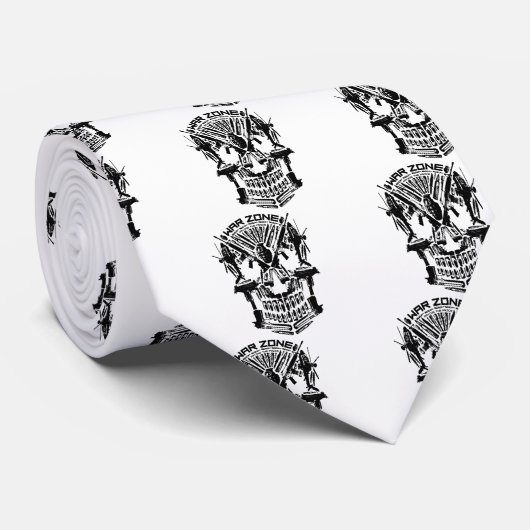 War Zone Skull Stropdas (Opgerold)