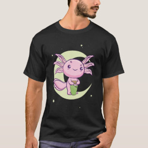 Warabi Mochi Drank Space Axolotl Ambystoma Mexicaa T-shirt