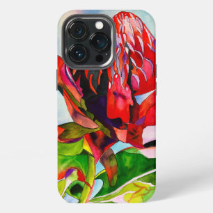 Waratah Australische inheemse bloem aquarel iPhone 13 Pro Hoesje