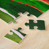 Waratah Australische waterverf van inheemse bloeme Legpuzzel (Zijkant)