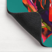 Waratah Australische waterverf van inheemse bloeme Muismat (Hoek)