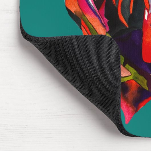 Waratah Australische waterverf van inheemse bloeme Muismat (Hoek)