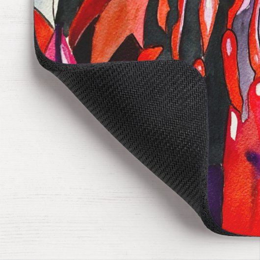 Waratah Australische waterverf van inheemse bloeme Muismat (Hoek)