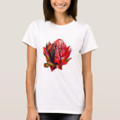 Waratah Australische waterverf van inheemse bloeme T-shirt (Voorkant)