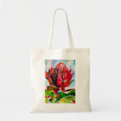Waratah Australische waterverf van inheemse bloeme Tote Bag (Voorkant)