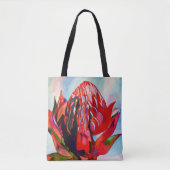 Waratah Australische waterverf van inheemse bloeme Tote Bag (Voorkant)