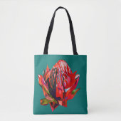 Waratah Australische waterverf van inheemse bloeme Tote Bag (Voorkant)