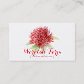 Waratah boerderij visitekaartje (Voorkant)