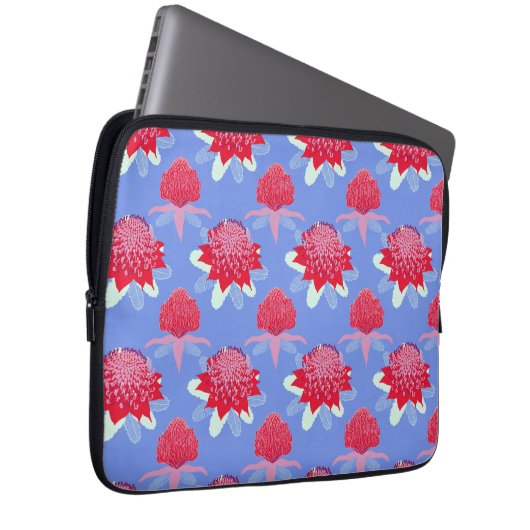 Waratah Laptop Sleeve (Voorkant Rechts)