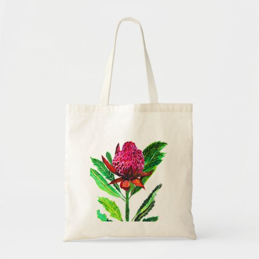 Waratah Protea, plant moeder, botanisch Tote Bag (Voorkant)