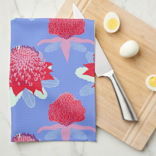 Waratah Theedoek (Quarter Fold)