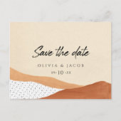Warb-woestijn | Boho Save the date card Uitnodiging Briefkaart (Voorkant)