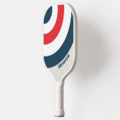 Warbird Cirkel Streep met Naam Pickleball Paddle (Links)
