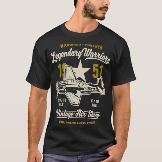 Warbird Forever Legendary Warriors Aircra T-shirt (Voorkant)