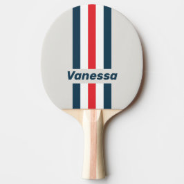 Warbird Pin Strepen met Naam Tafeltennisbatje