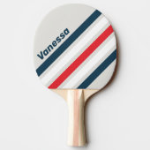 Warbird Schuine Strepen met Naam Tafeltennisbatje (Achterkant)