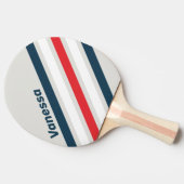 Warbird Schuine Strepen met Naam Tafeltennisbatje (Zijkant)