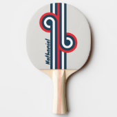 Warbird Stripe Loop met naam Tafeltennisbatje (Achterkant)